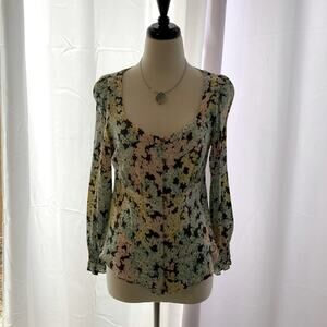 Loft Long Sleeve Floral Top